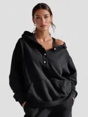 Oversized Snap-Fit HoodieS - Image 4