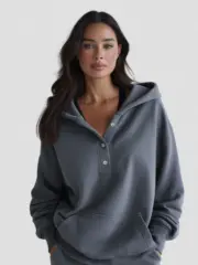 Oversized Snap-Fit HoodieS - Image 6